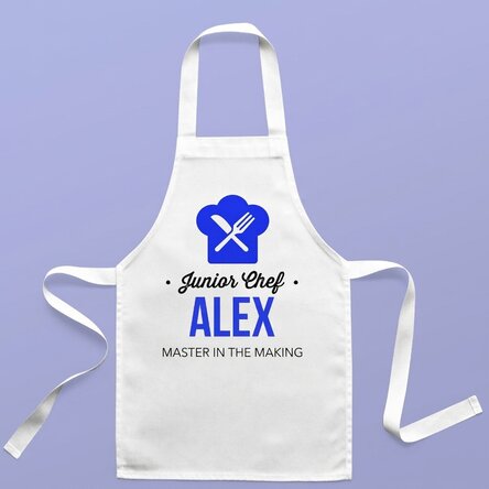Personalised children's apron with text - Master in the making
