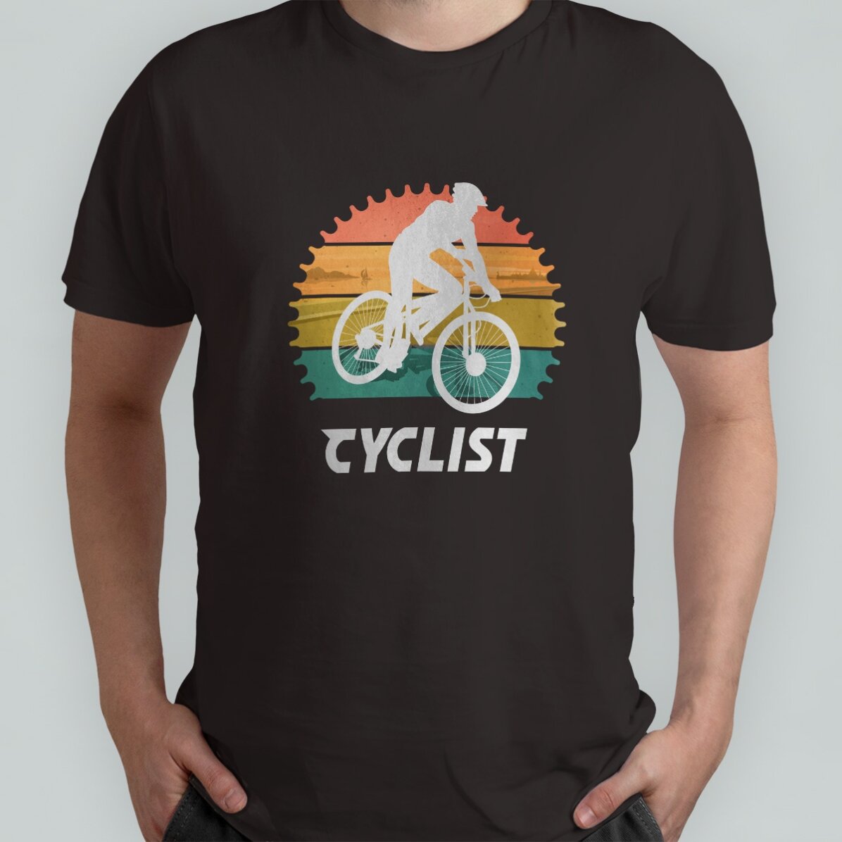 Custom cotton T-shirt with text - Cyclist