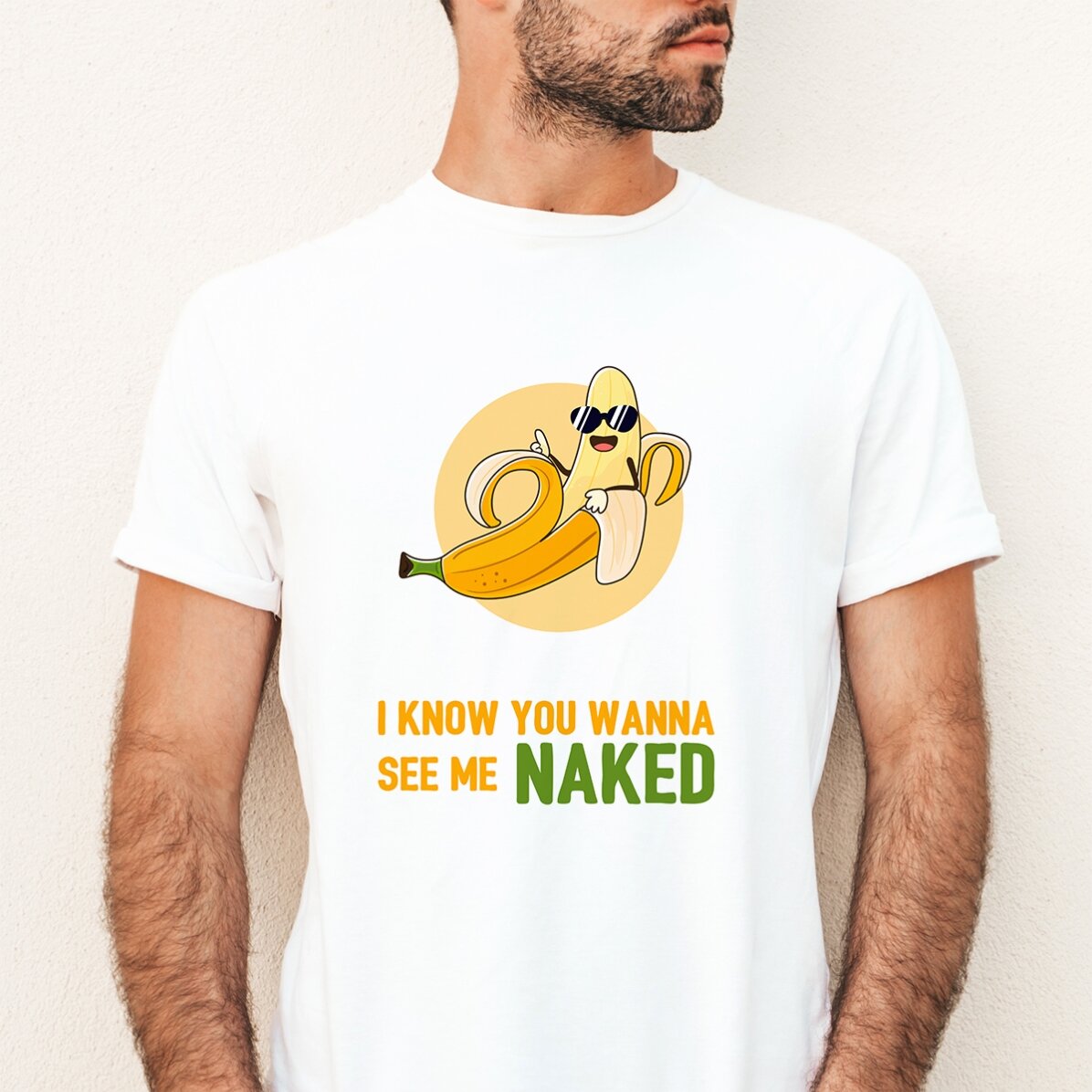 Προσαρμοσμένο μπλουζάκι με κείμενο - Naked Banana