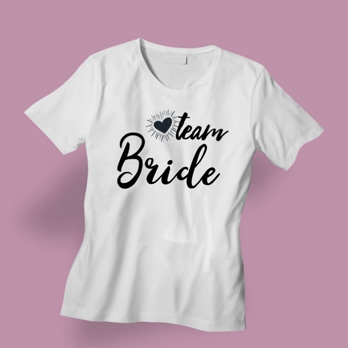 Προσαρμοσμένο μπλουζάκι με κείμενο - Team Bride