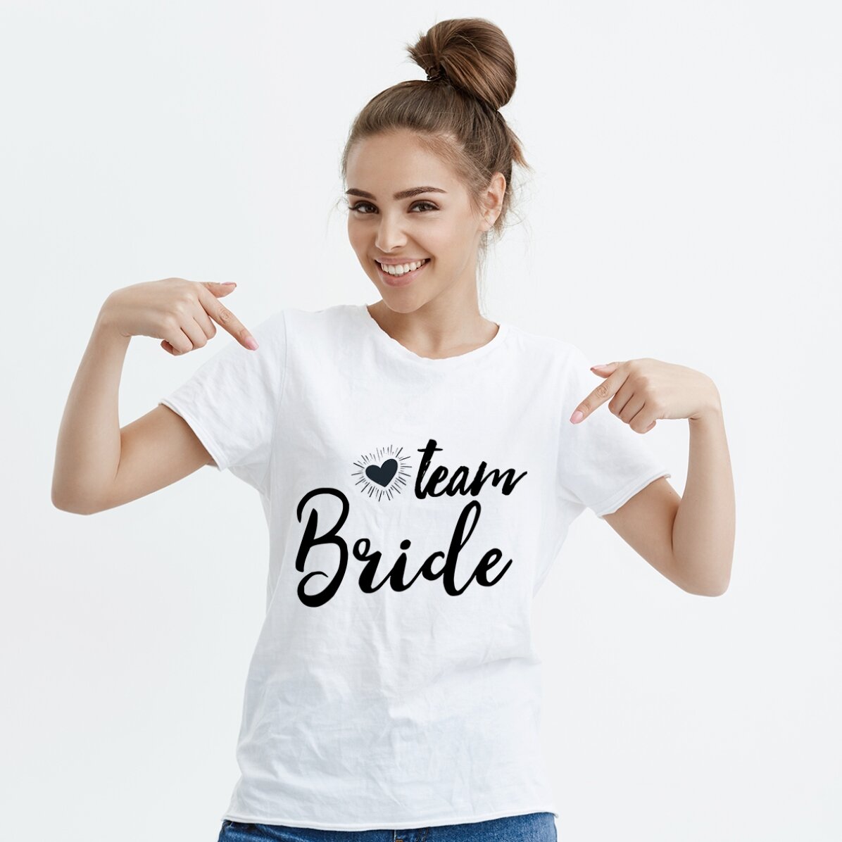 Προσαρμοσμένο μπλουζάκι με κείμενο - Team Bride