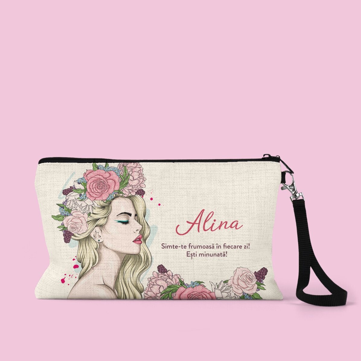 Προσαρμοσμένο σετ μακιγιάζ με κείμενο - Floral beauty