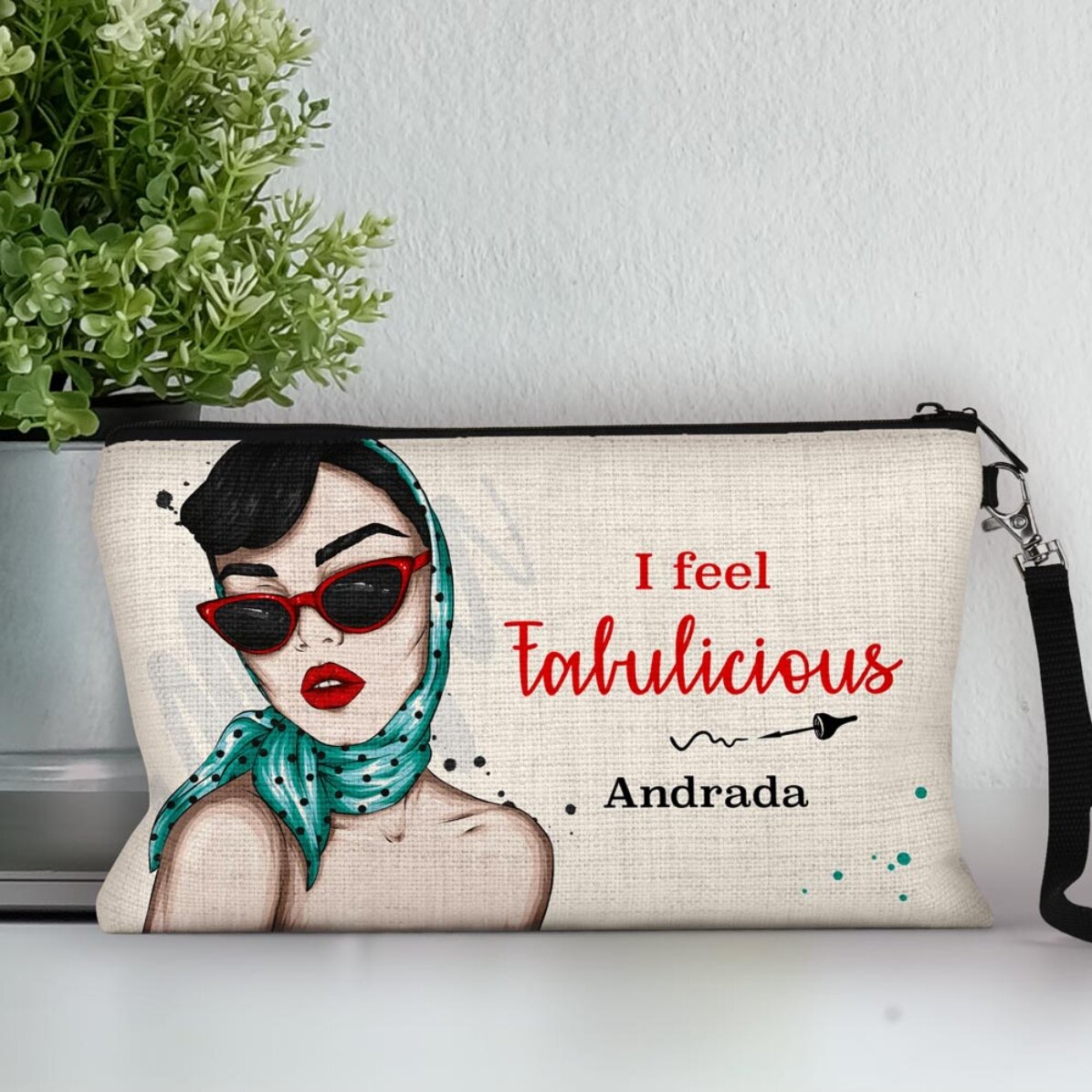 Προσαρμοσμένο σετ μακιγιάζ με τη φράση «I feel Fabulicious»