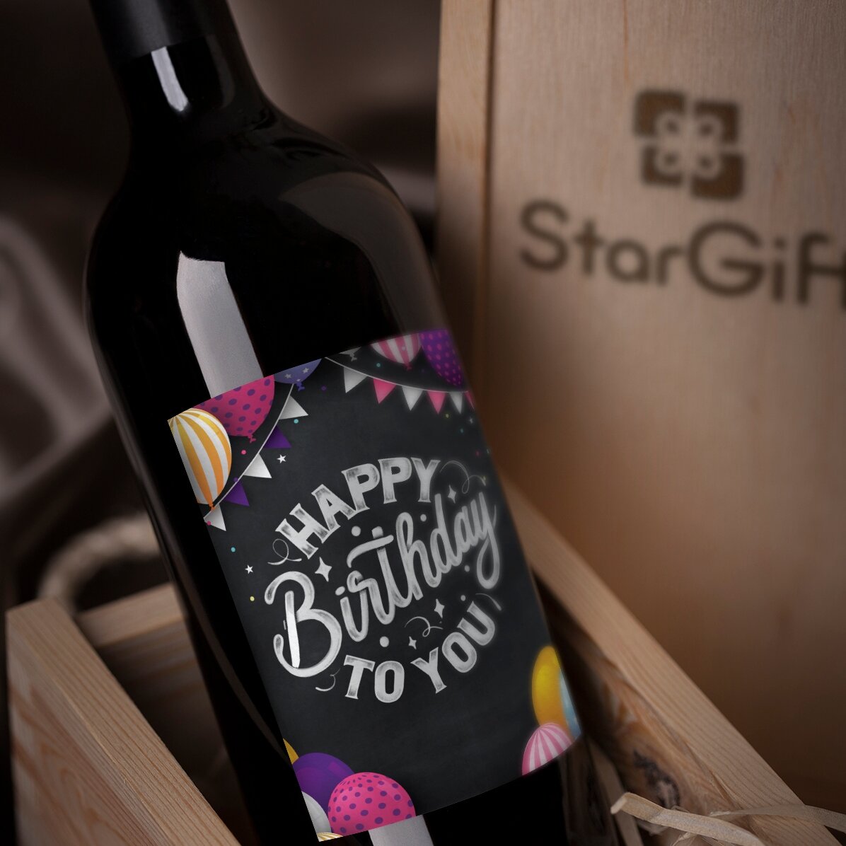 Personalised wine - Happy Birthday To You