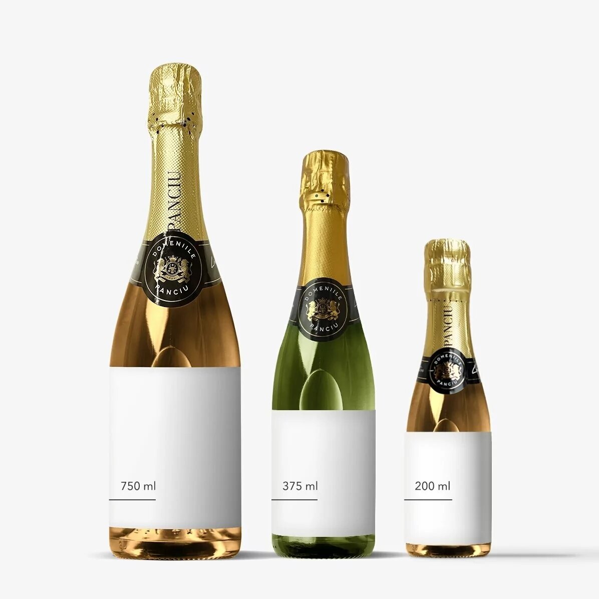 Personalised sparkling wine with text - Casa de piatra